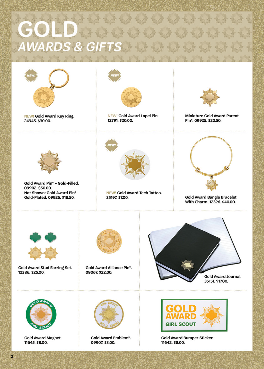 girl scout gold award gifts